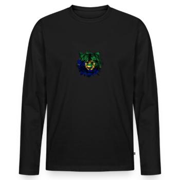 Île Christmas - T-shirt manches longues Premium bio Homme - noir - Devant - Nico (187cm)
