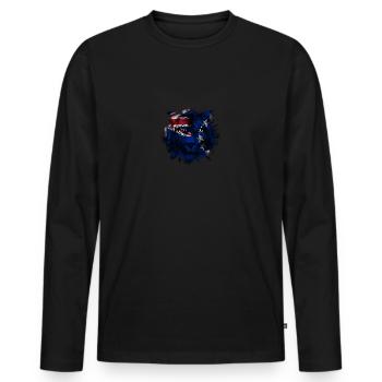 Îles Cook - T-shirt manches longues Premium bio Homme - noir - Devant - Nico (187cm)