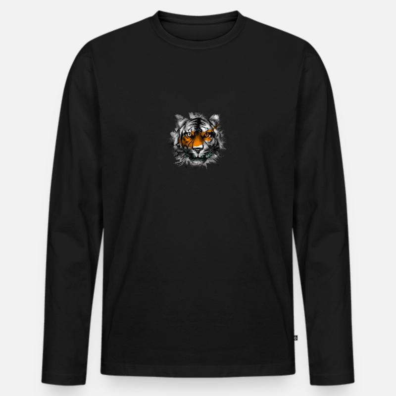 Zypern - Männer Premium Bio Langarmshirt - Schwarz