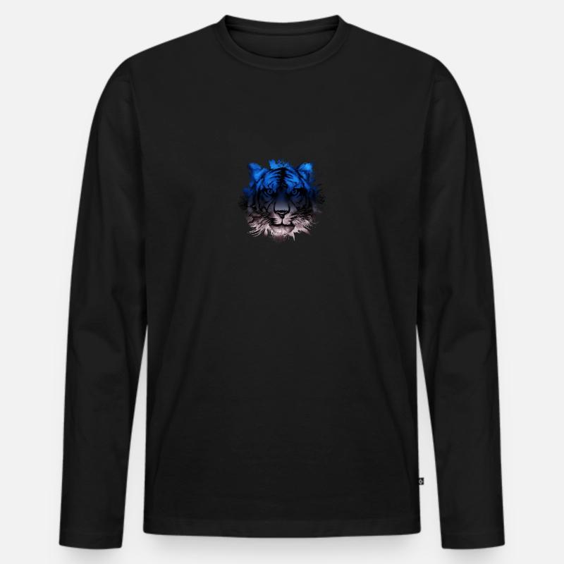 Estland - Männer Premium Bio Langarmshirt - Schwarz