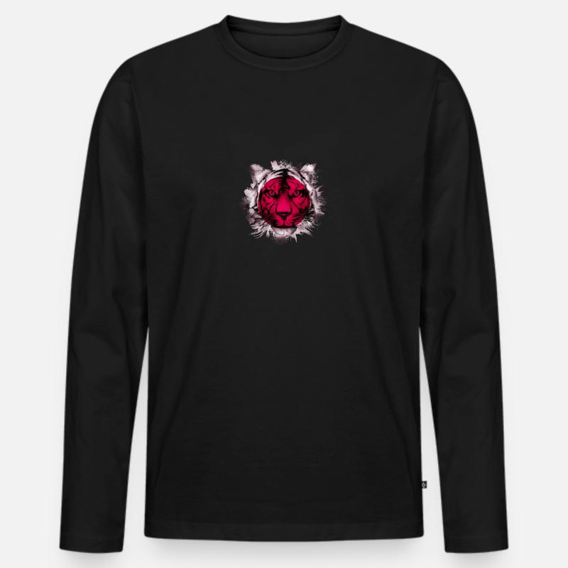 Japan - Männer Premium Bio Langarmshirt - Schwarz