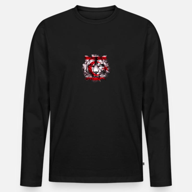 Nordzypern - Männer Premium Bio Langarmshirt - Schwarz