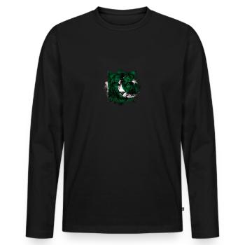 Pakistan - Men's Premium Organic Long Sleeve Shirt - black - Front - Nico (187cm)