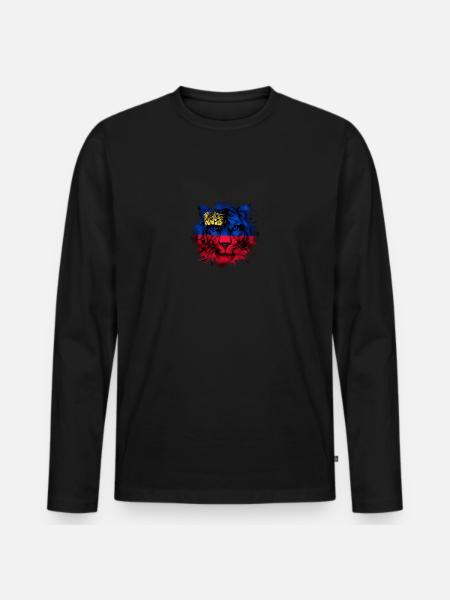 Liechtenstein - Men's Premium Organic Long Sleeve Shirt - black