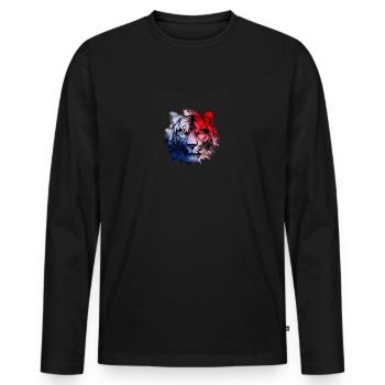 Panama - T-shirt manches longues Premium bio Homme - noir - Devant - Nico (187cm)