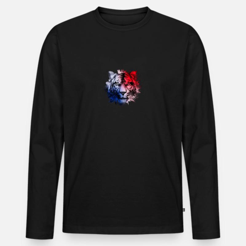 Panama - Männer Premium Bio Langarmshirt - Schwarz