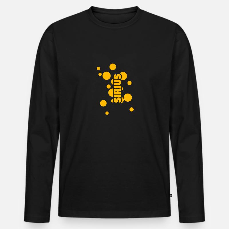 Name: Sirius - Men's Premium Organic Long Sleeve Shirt - black