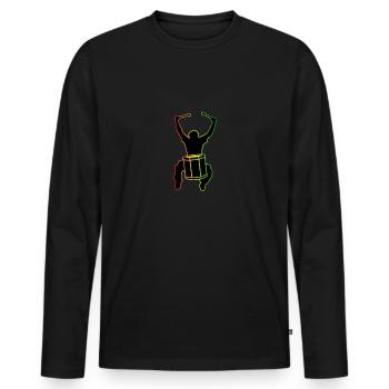 I've Got Samba Energy - Men's Premium Organic Long Sleeve Shirt - black - Front - Nico (187cm)