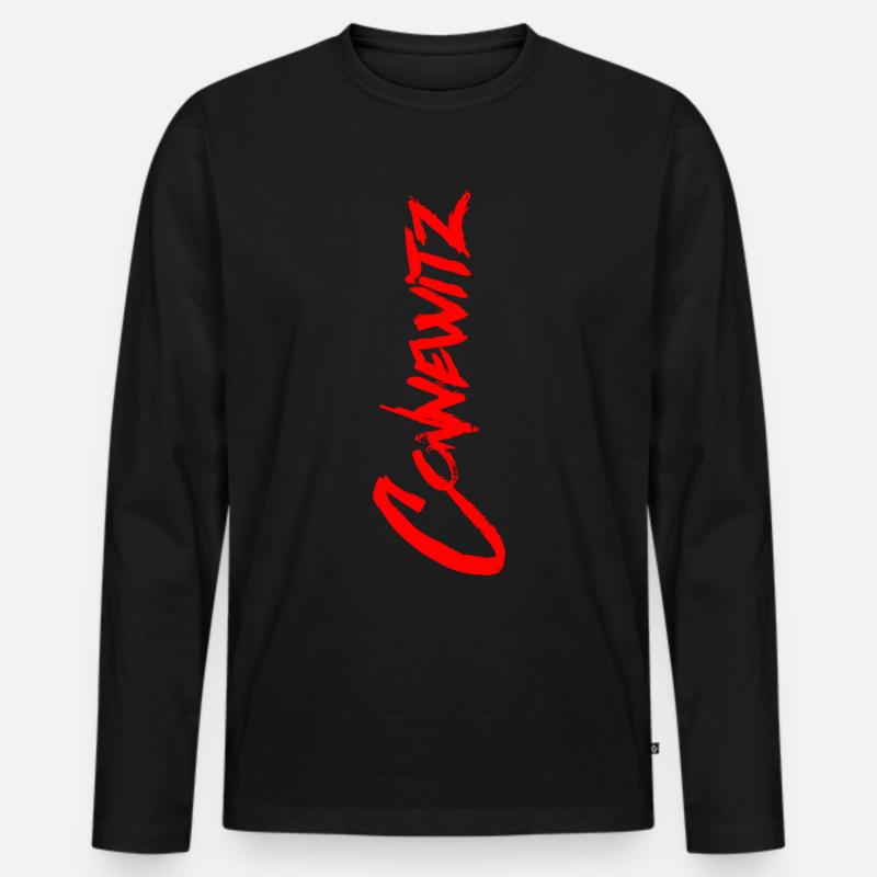 CONNEWITZ Leipzig - Männer Premium Bio Langarmshirt - Schwarz