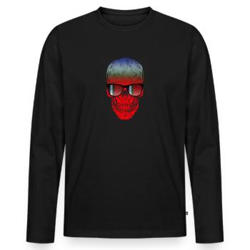 République des Moluques Selatan - T-shirt manches longues Premium bio Homme - noir - Devant - Nico (187cm)