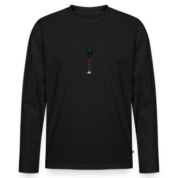 Pilote de l'espace cadeau parapente parapente - T-shirt manches longues Premium bio Homme - noir - Devant - Nico (187cm)