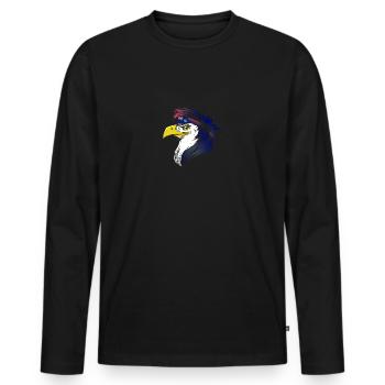 Ascension - Men's Premium Organic Long Sleeve Shirt - black - Front - Nico (187cm)
