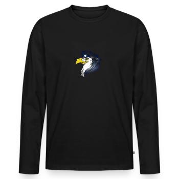 Antarctica - Men's Premium Organic Long Sleeve Shirt - black - Front - Nico (187cm)