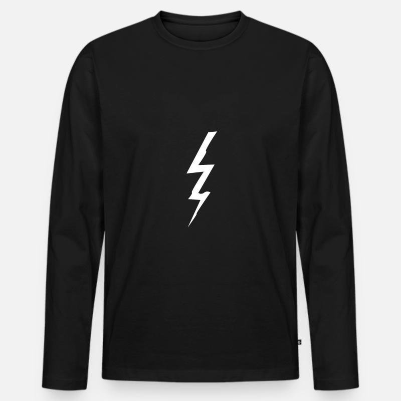 Elektriker Geschenk schlicht - Männer Premium Bio Langarmshirt - Schwarz
