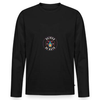 Drinko De Mayo Funny Cinco De Mayo Fiesta - Männer Premium Bio Langarmshirt - Schwarz - Vorne - Nico (187cm)