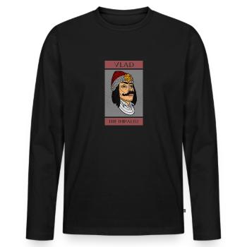 Vlad Tepes Transsilvanien Rumänien Rumänien - Männer Premium Bio Langarmshirt - Schwarz - Vorne - Nico (187cm)