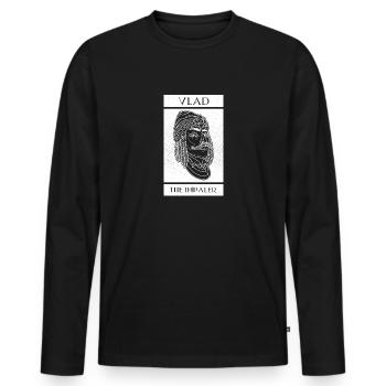 Vlad Tepes Transsilvanien Rumänien Rumänien - Männer Premium Bio Langarmshirt - Schwarz - Vorne - Nico (187cm)