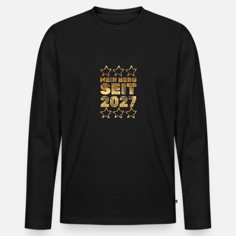 in 2027 - Männer Premium Bio Langarmshirt - Schwarz