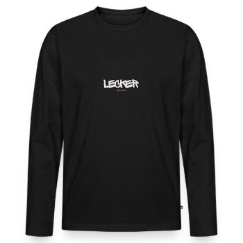 Lecker Bierchen - Männer Premium Bio Langarmshirt - Schwarz - Vorne - Nico (187cm)