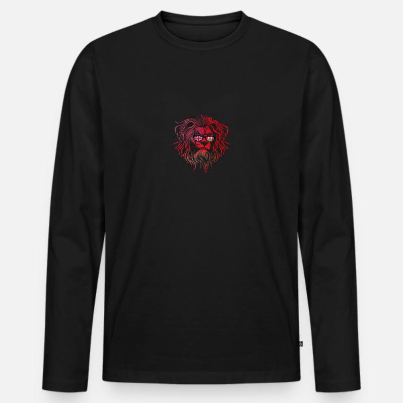 Bermuda - Männer Premium Bio Langarmshirt - Schwarz