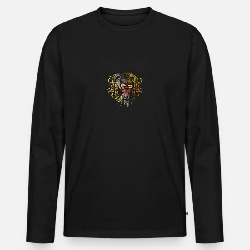 Brunei - Männer Premium Bio Langarmshirt - Schwarz