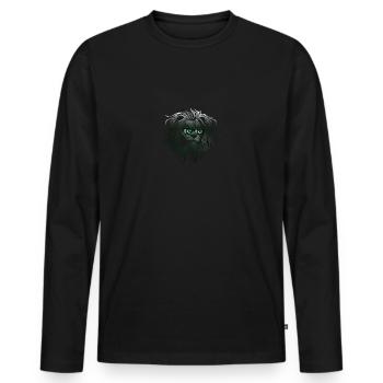 Pakistan - Men's Premium Organic Long Sleeve Shirt - black - Front - Nico (187cm)