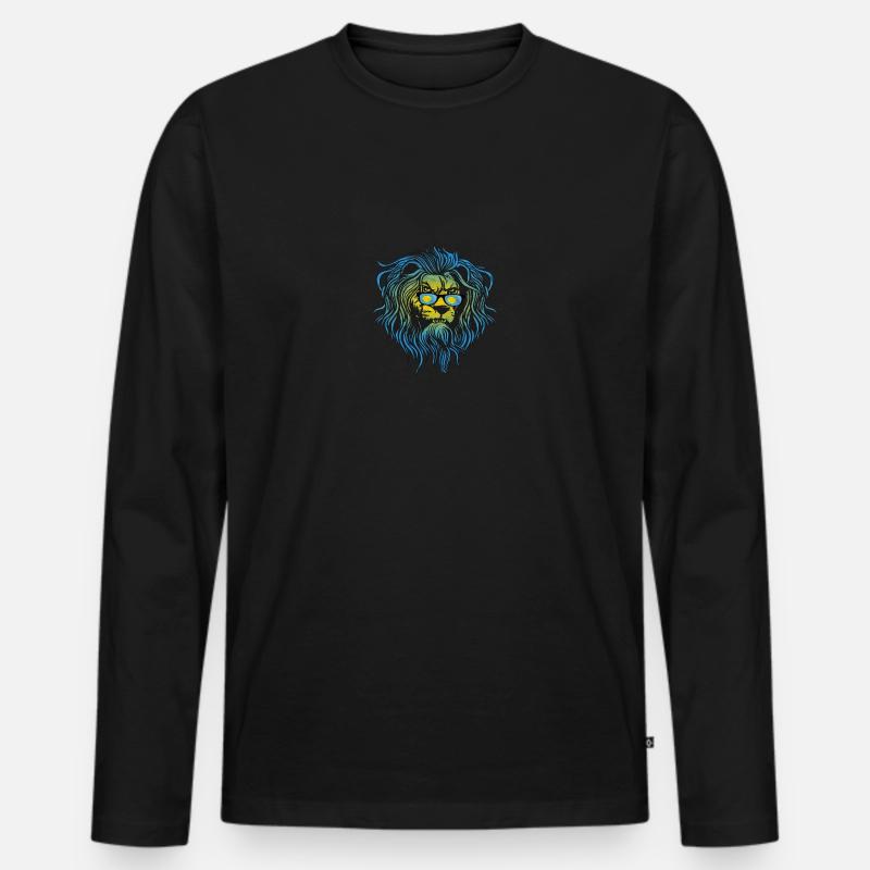 Palau - Männer Premium Bio Langarmshirt - Schwarz