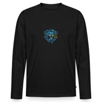 Saint Lucia - Men's Premium Organic Long Sleeve Shirt - black - Front - Nico (187cm)