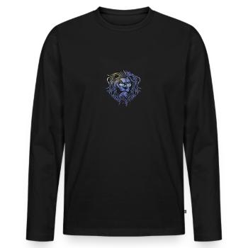 Uruguay - Men's Premium Organic Long Sleeve Shirt - black - Front - Nico (187cm)