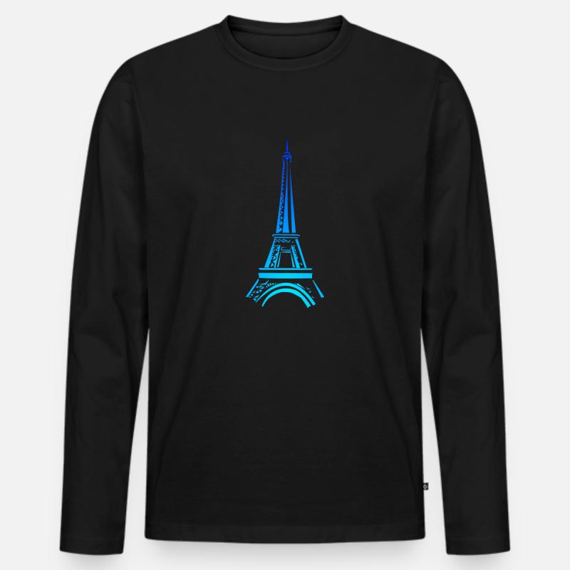paname2 - Männer Premium Bio Langarmshirt - Schwarz