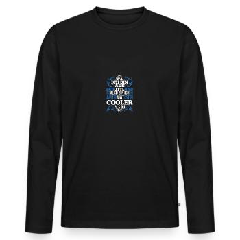 Ecossais Ecosse Ecosse Ecosse - T-shirt manches longues Premium bio Homme - noir - Devant - Nico (187cm)