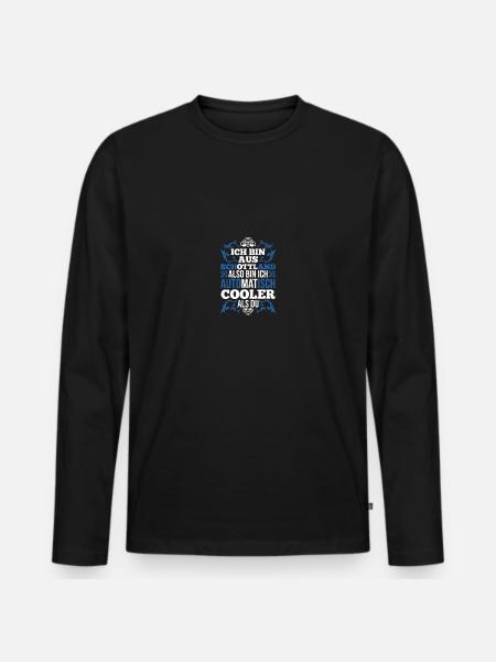 Scots Scottish Scotland - Men's Premium Organic Long Sleeve Shirt - black