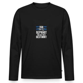 Scots Scottish Scotland - Men's Premium Organic Long Sleeve Shirt - black - Front - Nico (187cm)