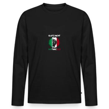 Italien Italiener Vaffanculo - Männer Premium Bio Langarmshirt - Schwarz - Vorne - Nico (187cm)