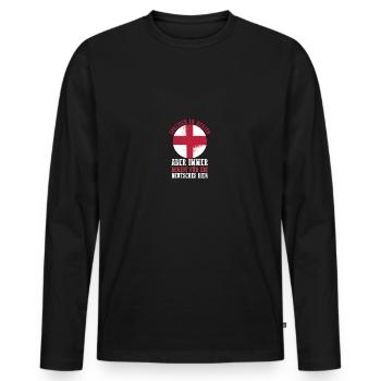 United Kingdom Germany Beer England - Men's Premium Organic Long Sleeve Shirt - black - Front - Nico (187cm)