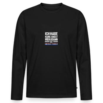 Pays-Bas Pays-Bas - T-shirt manches longues Premium bio Homme - noir - Devant - Nico (187cm)