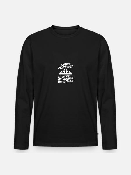 Master Roofer Roofer - Men's Premium Organic Long Sleeve Shirt - black