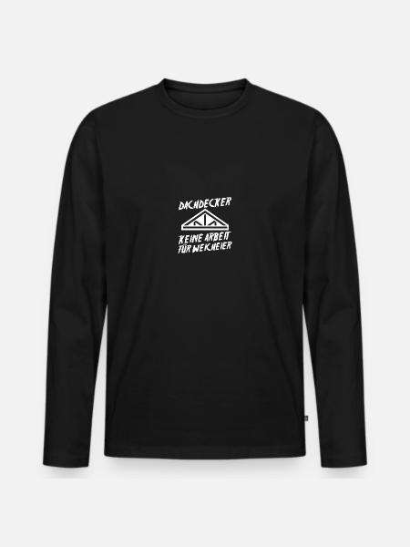 Master Roofer Roofer - Men's Premium Organic Long Sleeve Shirt - black