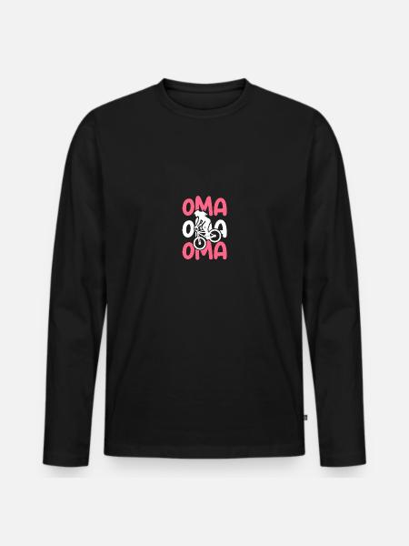 Vélo Mamie VTT - T-shirt manches longues Premium bio Homme - noir