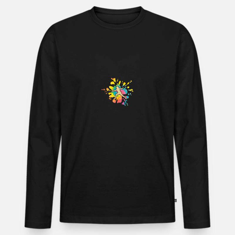 Fechter Fechten - Männer Premium Bio Langarmshirt - Schwarz