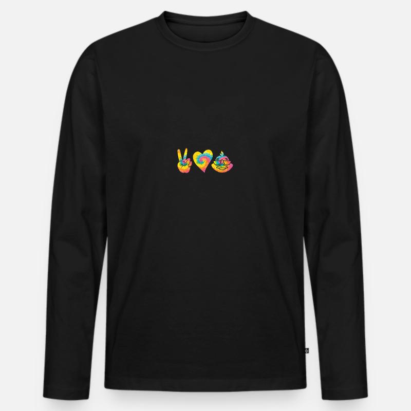 Enten - Männer Premium Bio Langarmshirt - Schwarz