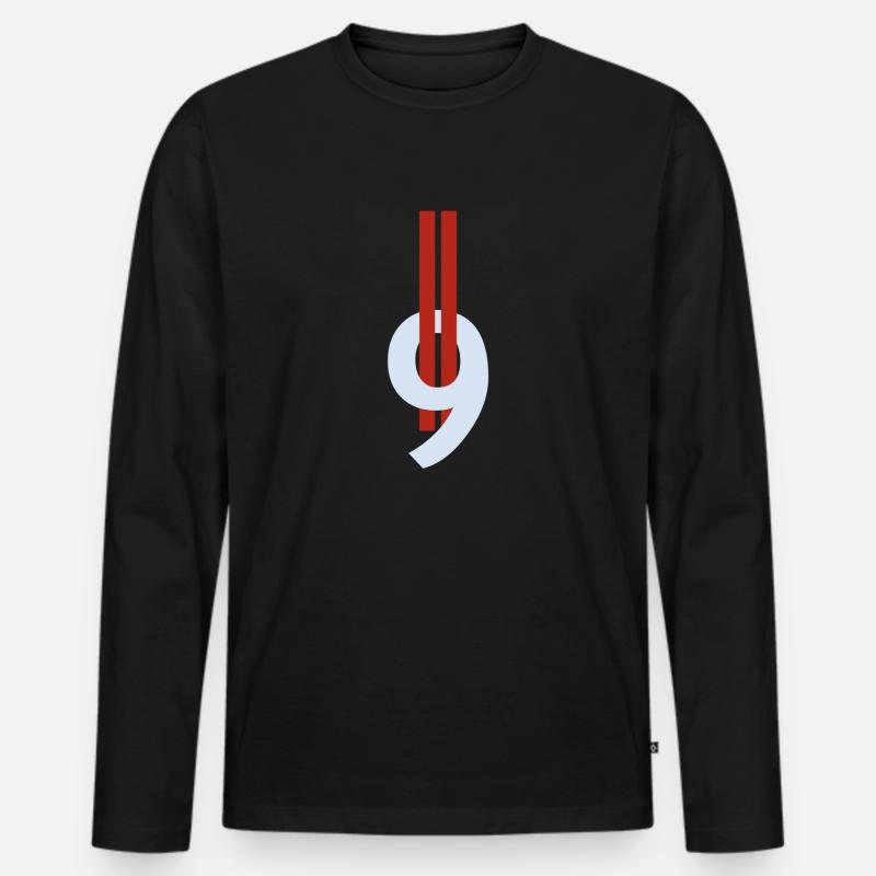 9./11. September - Männer Premium Bio Langarmshirt - Schwarz