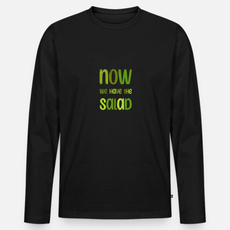 Denglisch Witziger Spruch Geschenk - Männer Premium Bio Langarmshirt - Schwarz