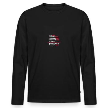 Only Poker Has No End Poker Texas Holdem - Men's Premium Organic Long Sleeve Shirt - black - Front - Nico (187cm)
