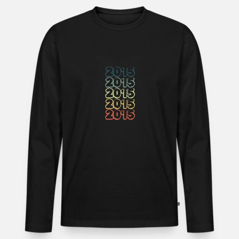in 2015 - Männer Premium Bio Langarmshirt - Schwarz