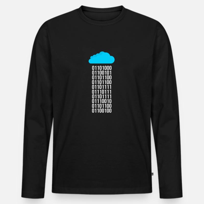 Programmierer Informatiker Binär Code Coder Männer Premium Bio Langarmshirt