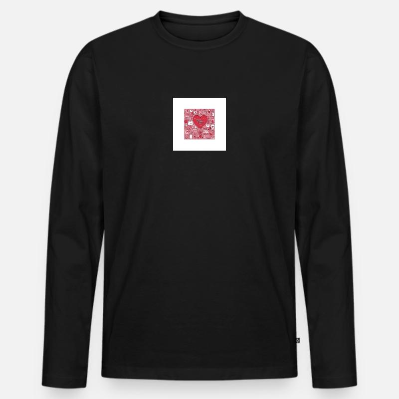 40CC4635 FD55 49DE 82F9 11F67FBE3C2A - Männer Premium Bio Langarmshirt - Schwarz