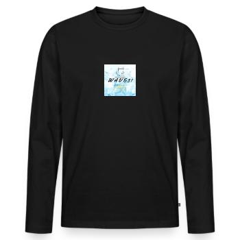 WAVE31 Vêtements Robes Vetements - T-shirt manches longues Premium bio Homme - noir - Devant - Nico (187cm)