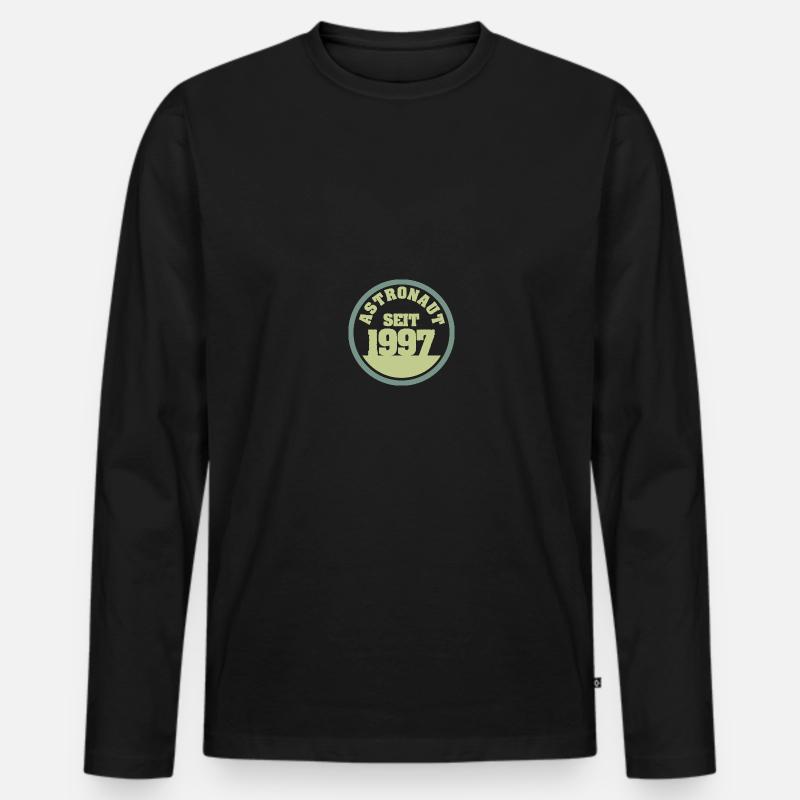 geboren 1997 - Männer Premium Bio Langarmshirt - Schwarz
