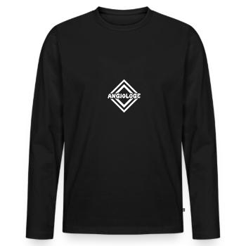 Angiologist as a job - Men's Premium Organic Long Sleeve Shirt - black - Front - Nico (187cm)